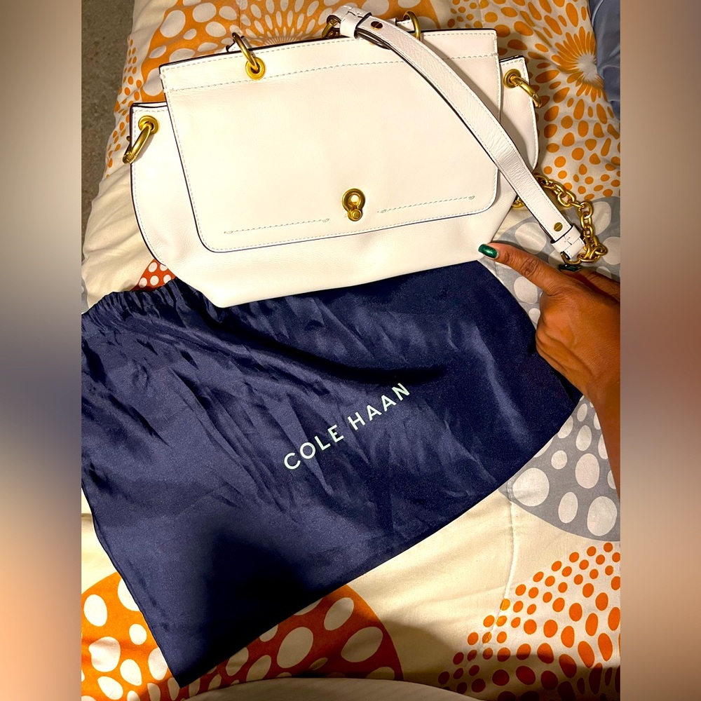 Cole Haan white crossbody